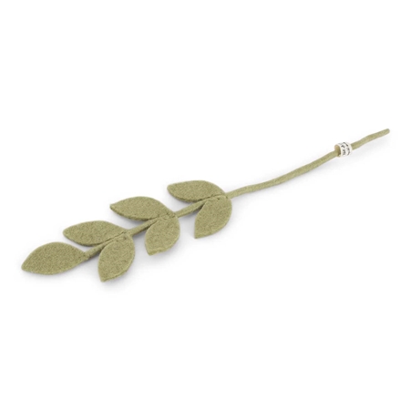 Felt branch with leaves green