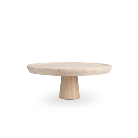 Mango wood cake tray large
