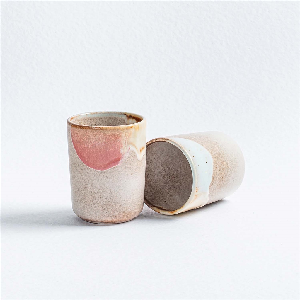 Mug with coloured pastel glaze 260ml