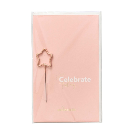 Wish with a star-shaped sparkler - Celebrate today