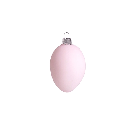 Easter egg in pastel pink