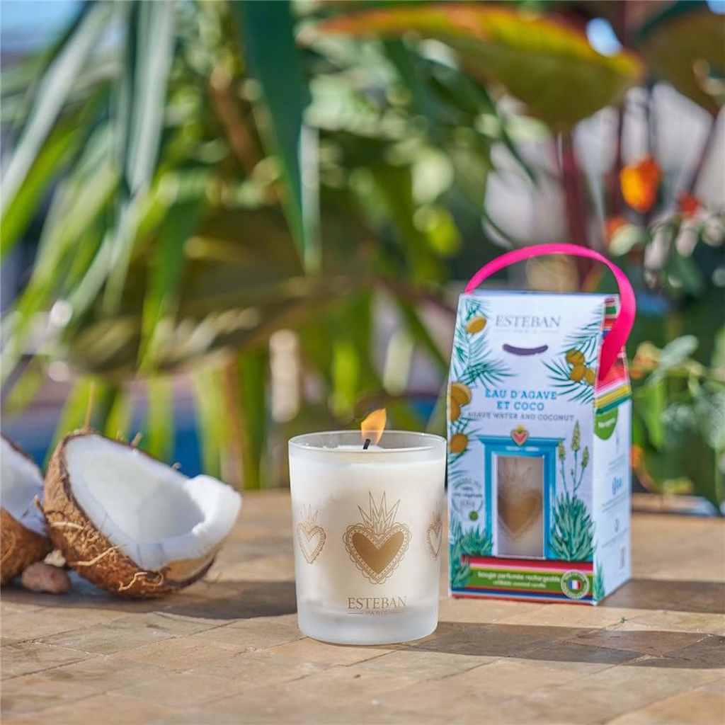 Agave water &amp; Coconut scented candle