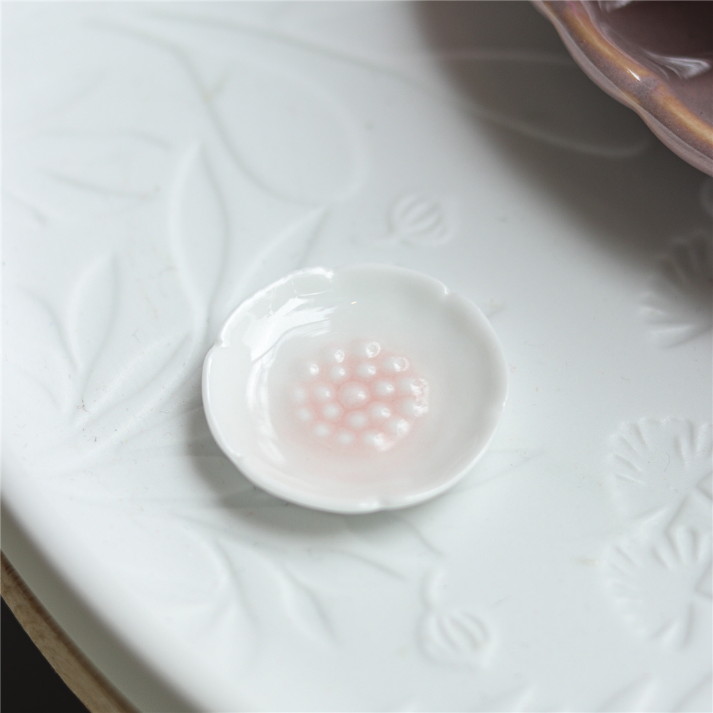 Porcelain plate sakura flower
