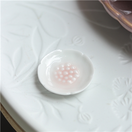 Porcelain plate sakura flower