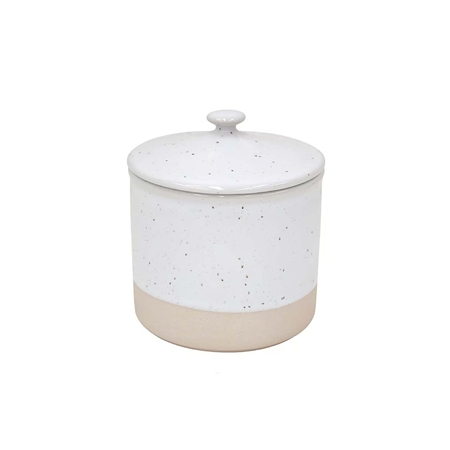 Stoneware jar with lid