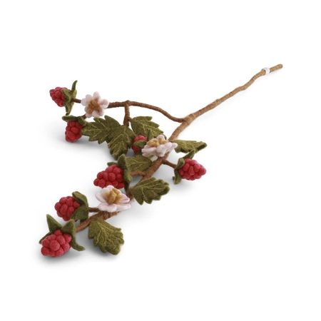 Felt branch of raspberry