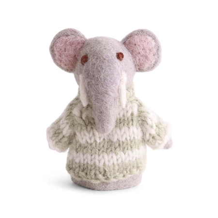 Felt elephant puppet