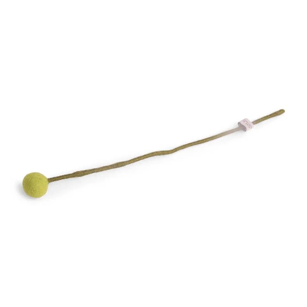 Felt flower lime green