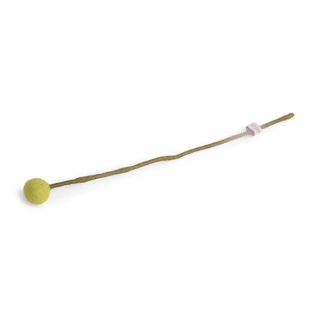Felt flower lime green