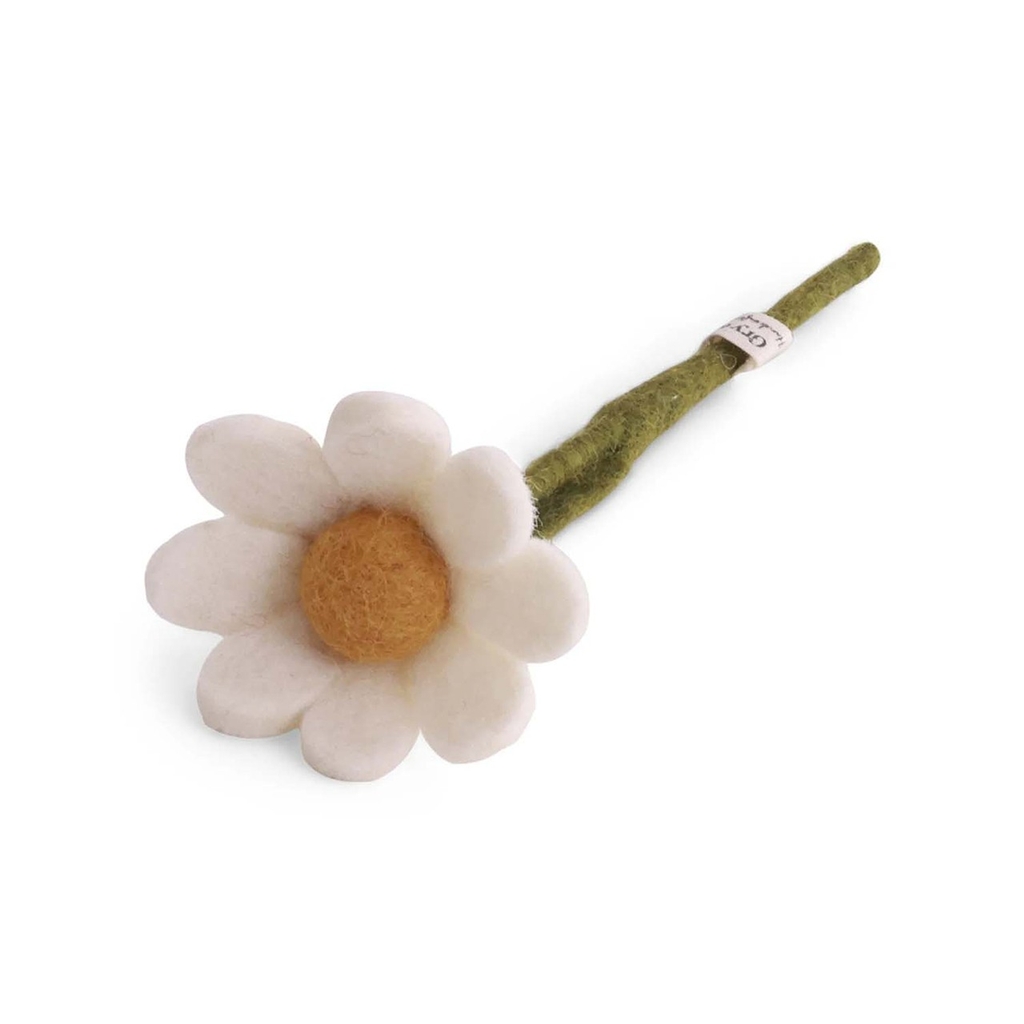 Felt anemone small white