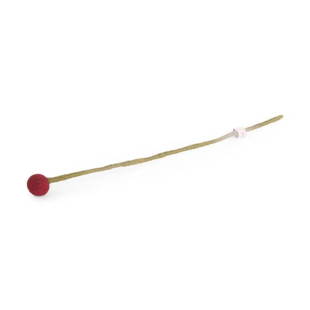 Felt flower dark red