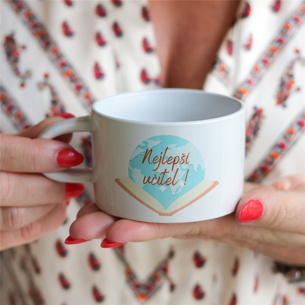 White mug "The best teacher"