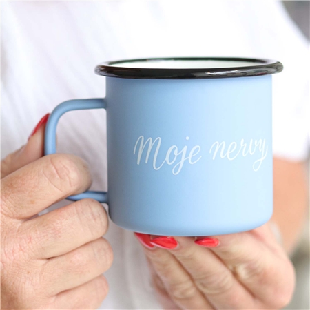 My Nerves in a Can—Blue Tin Cup
