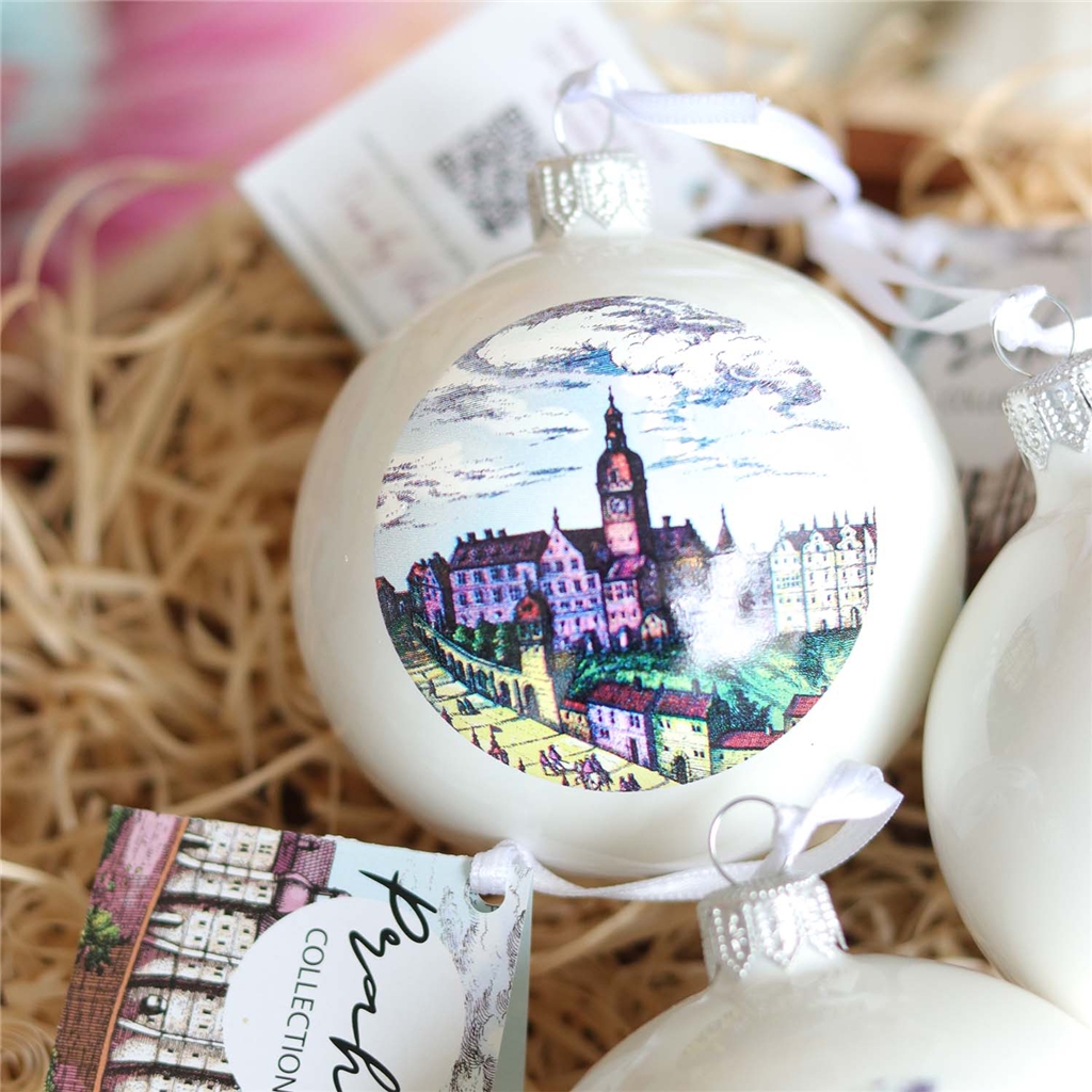 Glass Ornament: Prague – Prague Castle and the Old Town