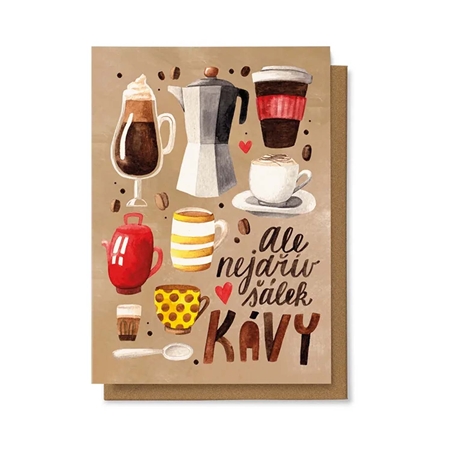 Greeting Card - But First, a Cup of Coffee