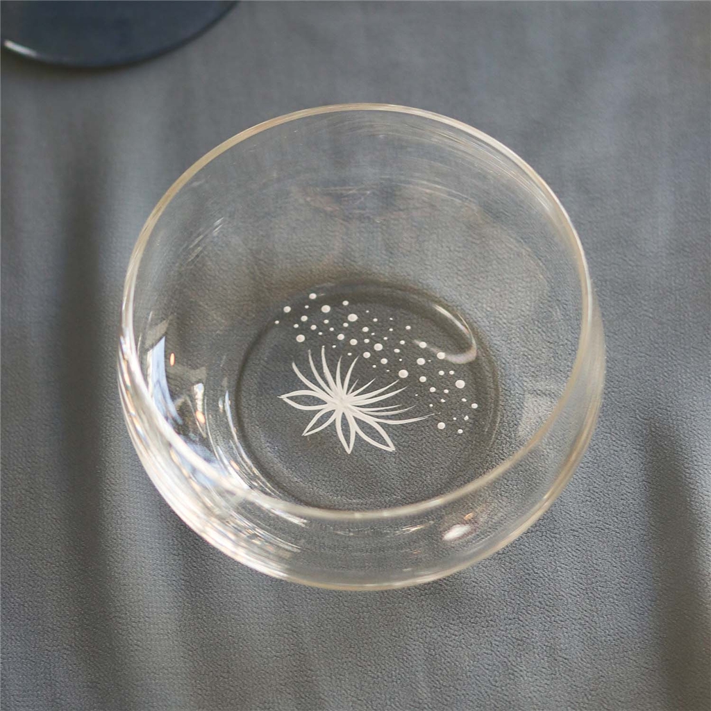 Hand-painted mini bowl with a flower
