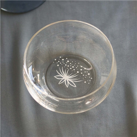 Hand-painted mini bowl with a flower