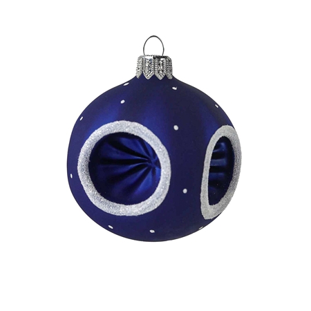 A night-colored flask with reflectors