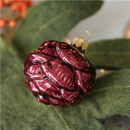 Burgundy Rose Ornament