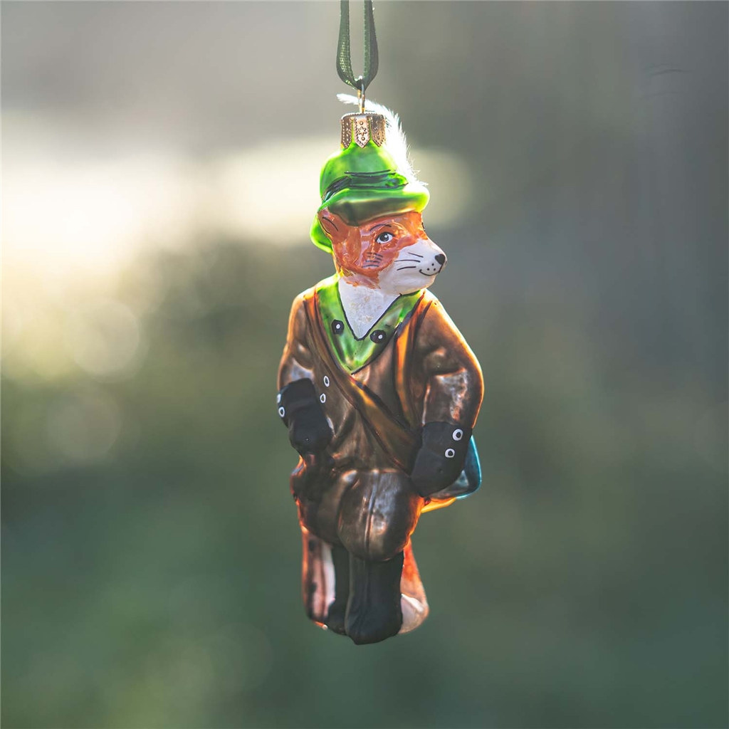 "Godmother Fox" Glass Ornament