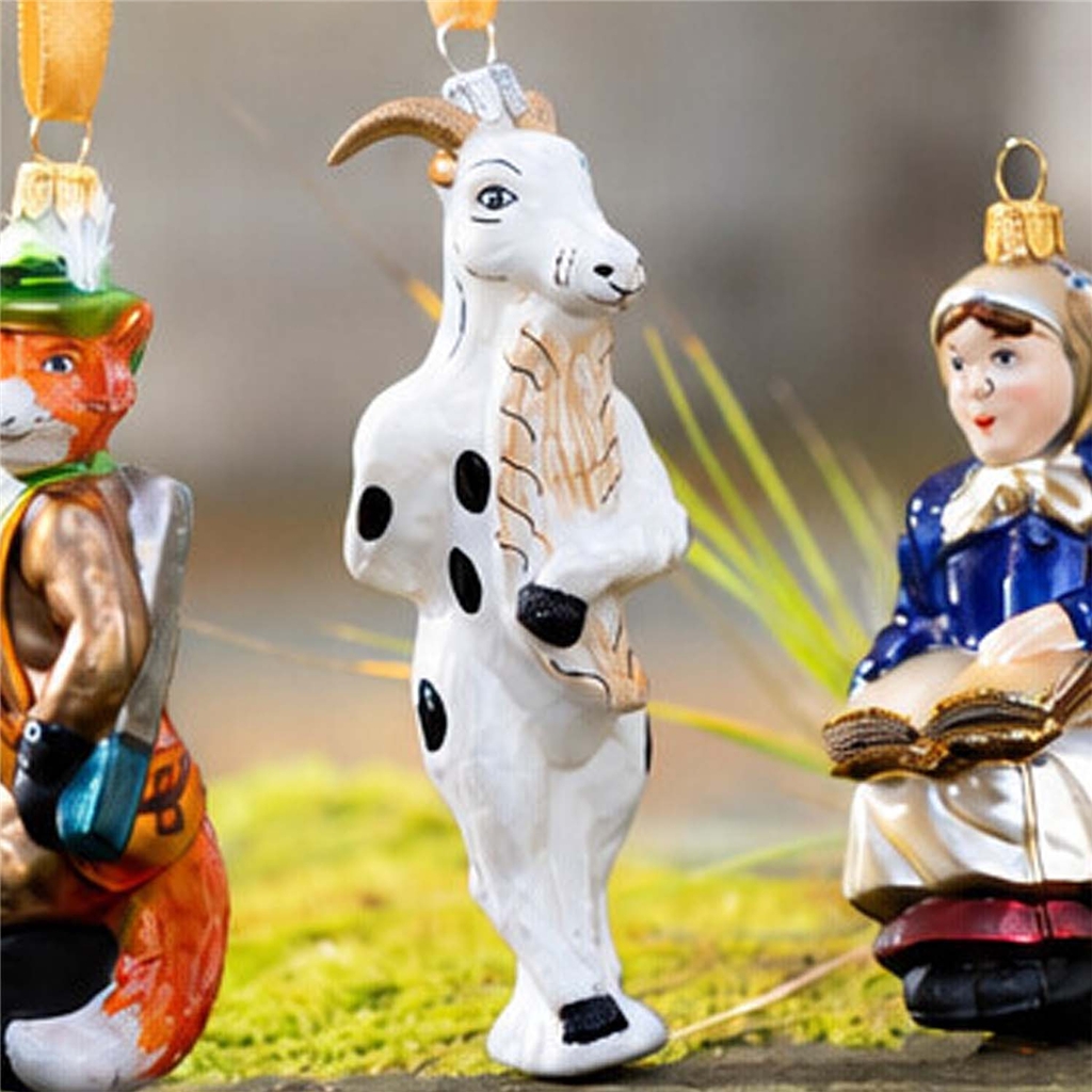 "Bobeš the Goat" Glass Ornament